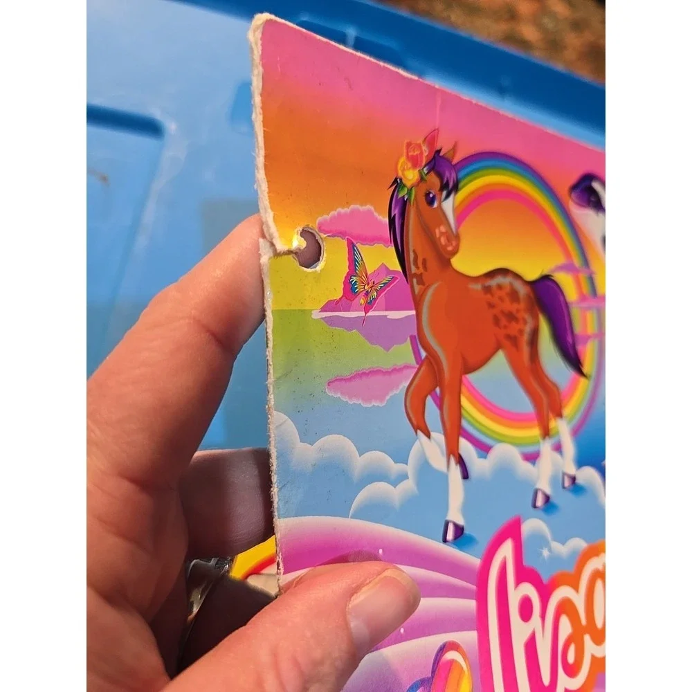 Vintage 90's Fantastic World Of Lisa Frank - Rainbow Folder See Pictures